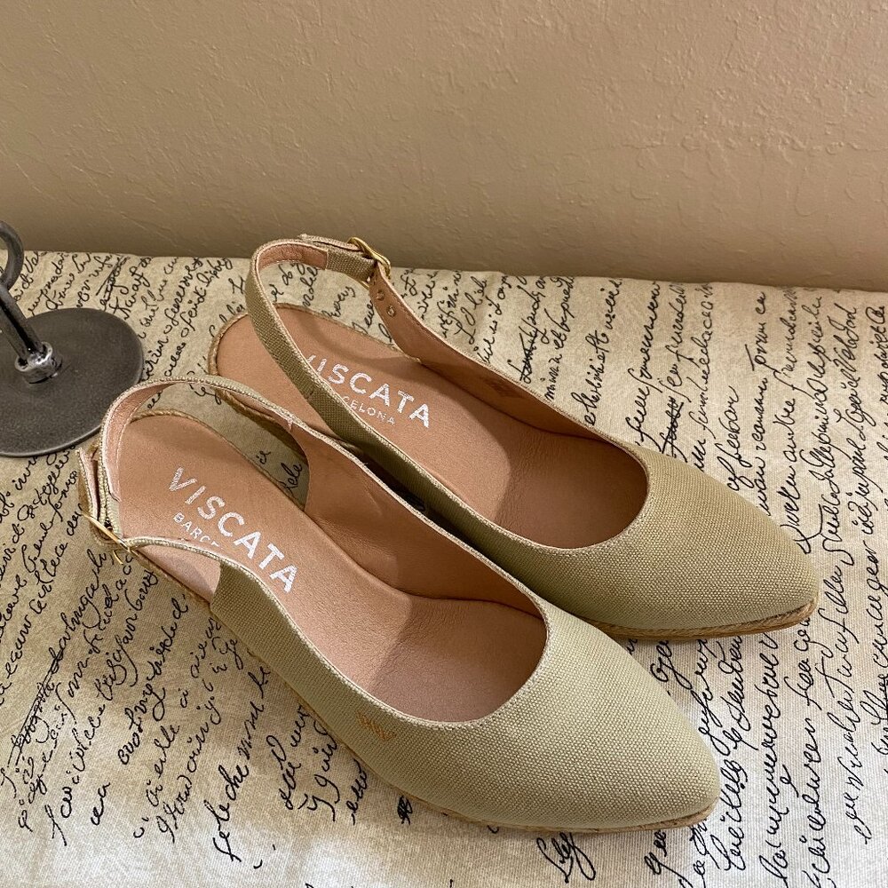 Viscata Palomera Canvas Espadrille Wedges